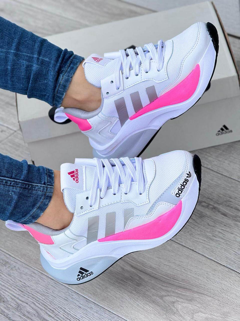 Adidas Bounce 2.0 Blanco Rosa - Envío Gratuito ✅